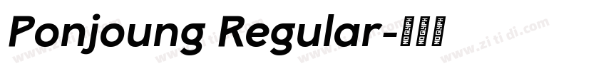 Ponjoung Regular字体转换